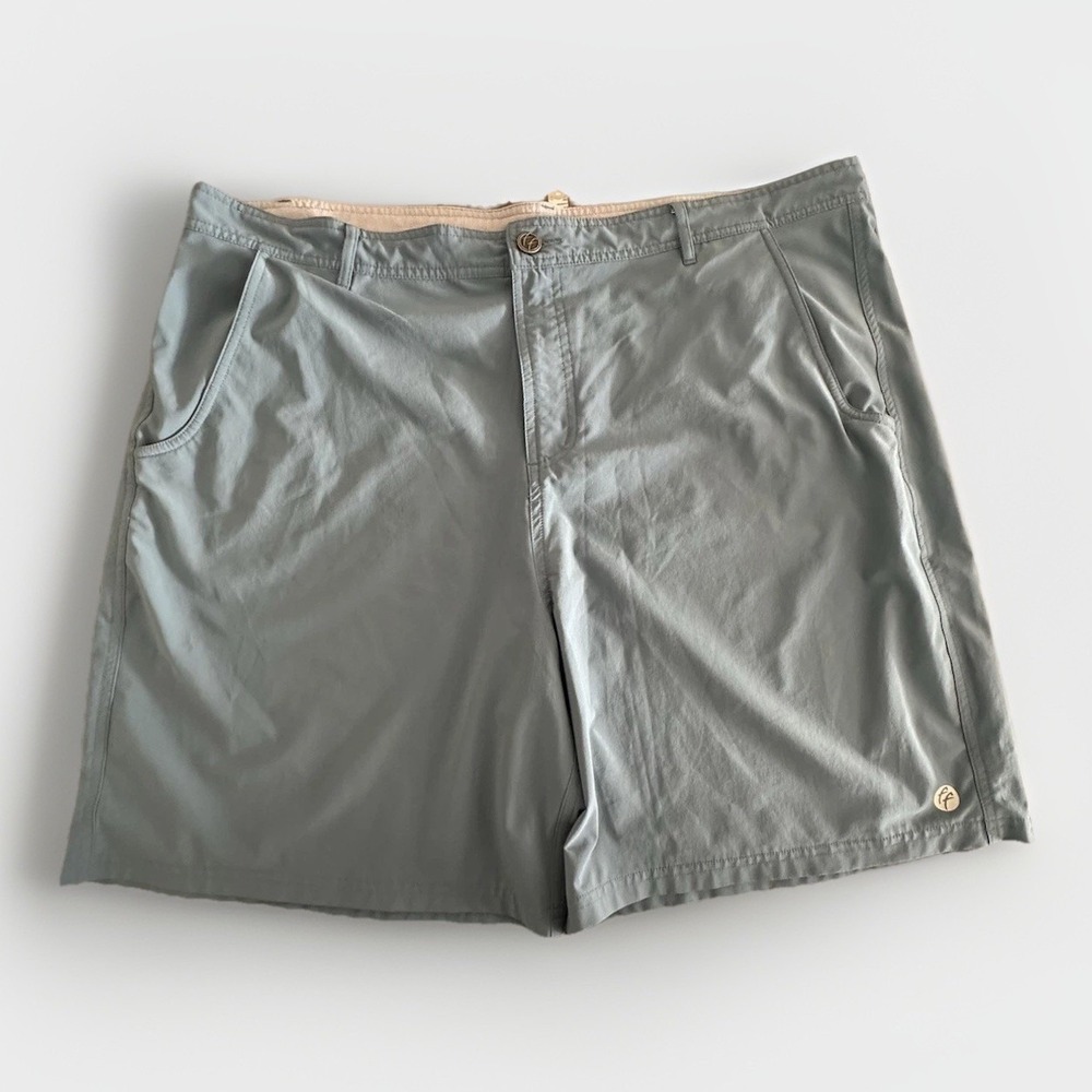 Free Fly Apparel Men's Breeze Performance Fishing Shorts Blue Green‎ 42 Stretch